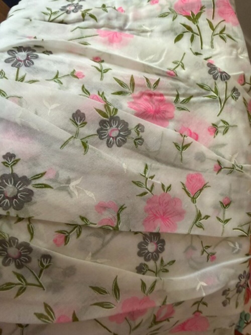 Vintage Floral Saree